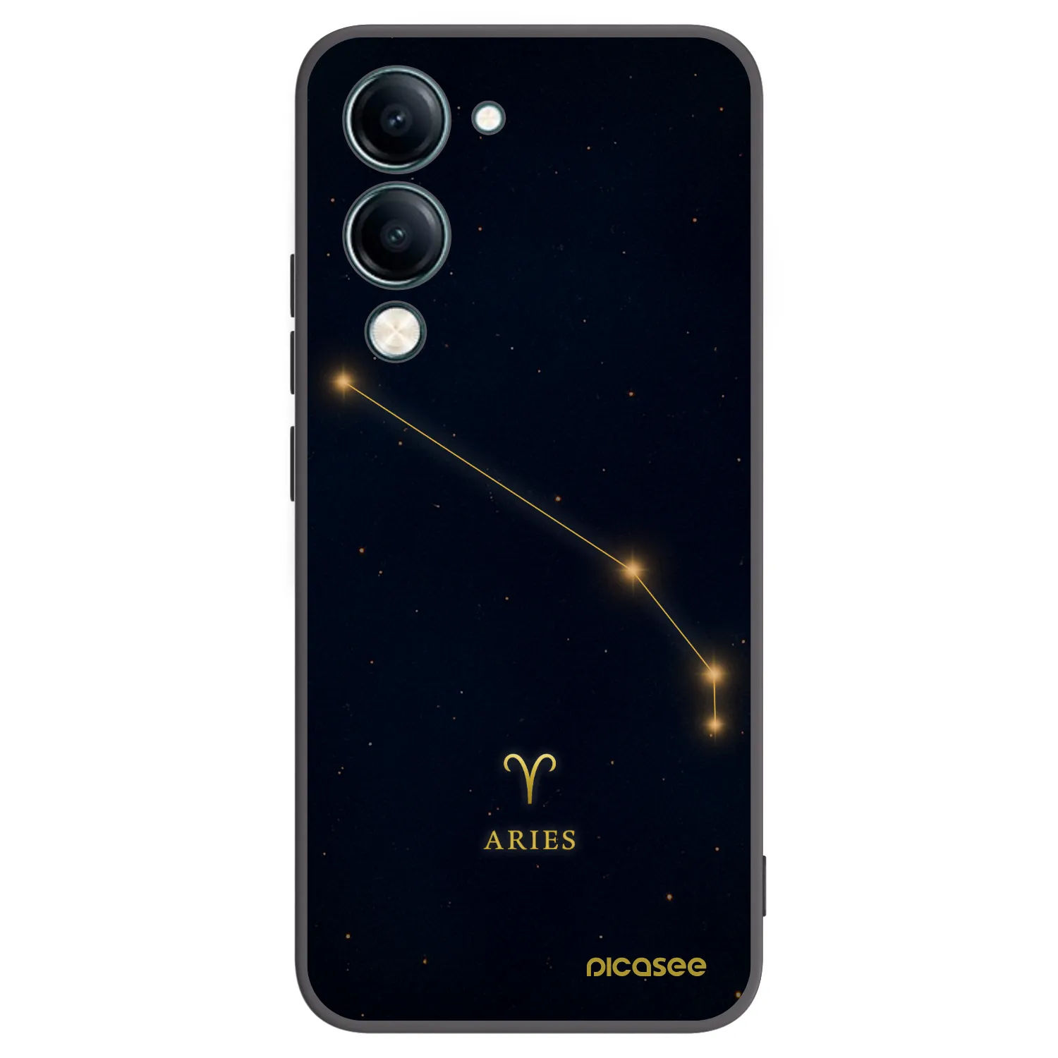 Picasee Vivo Y29s 5G Hülle - Schwarzes Silikon - ARIES