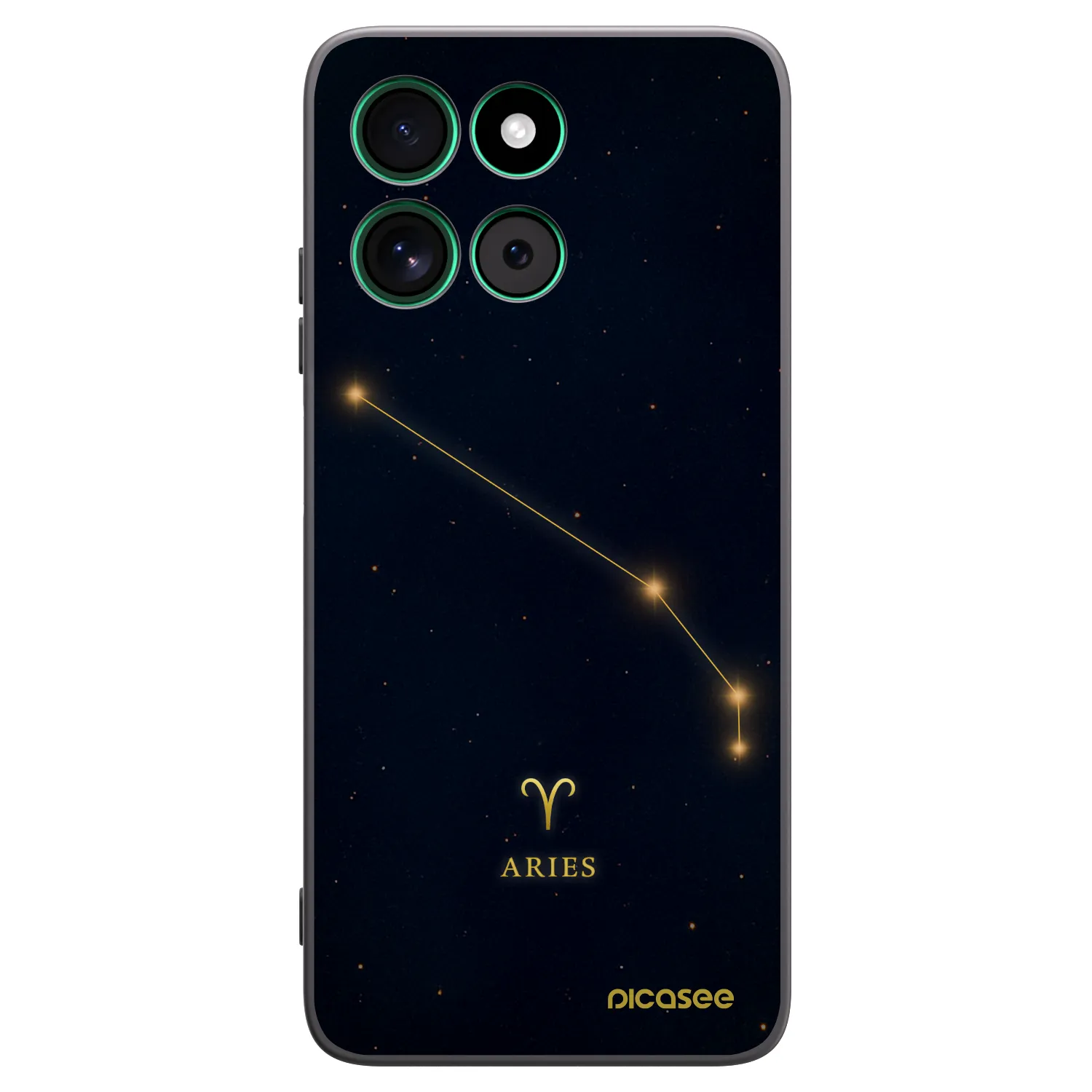 Picasee Motorola Moto G57 Power Hülle - Schwarzes Silikon - ARIES