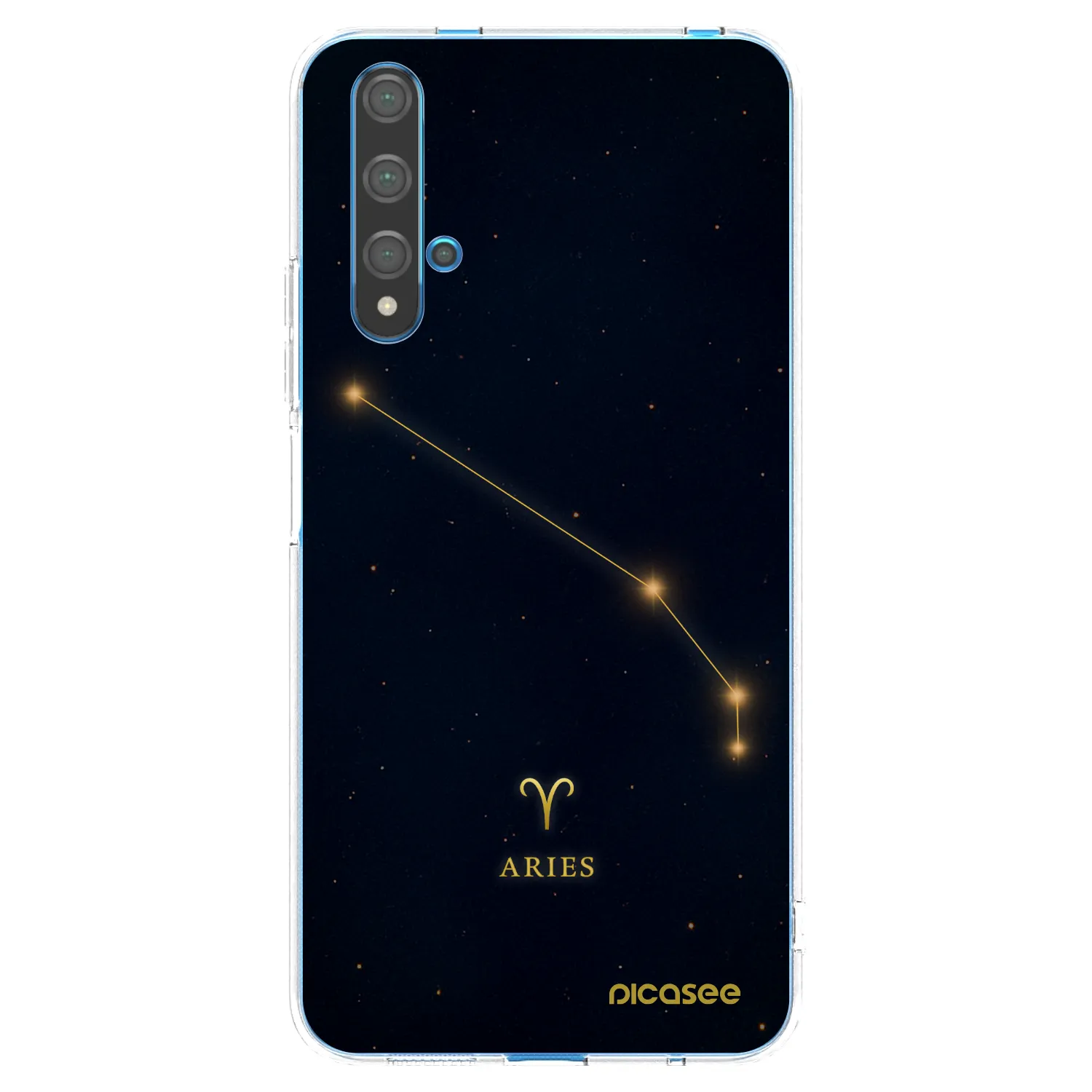 Picasee Huawei Nova 5T Hülle - Transparentes Silikon - ARIES