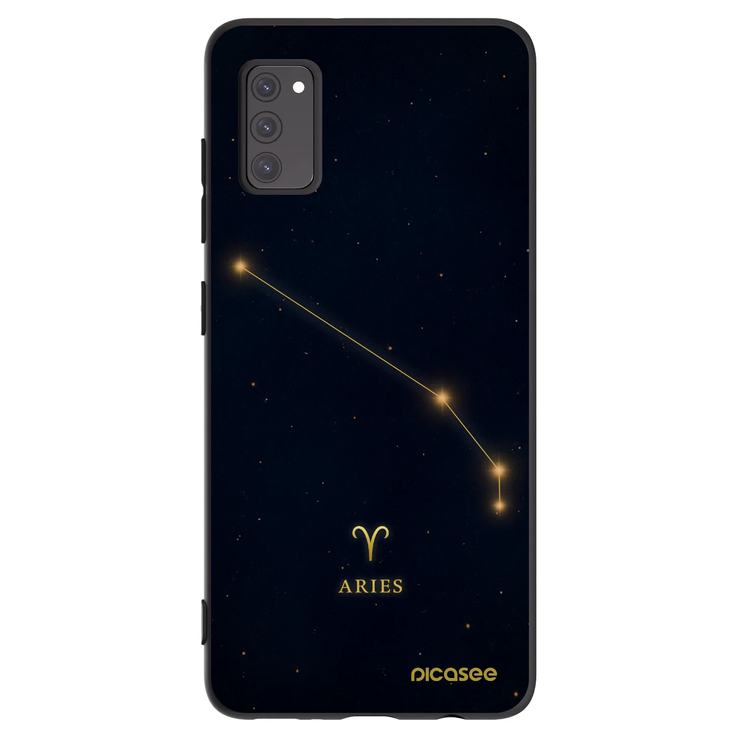 Picasee Samsung Galaxy A41 A415F Hülle - Schwarzes Silikon - ARIES