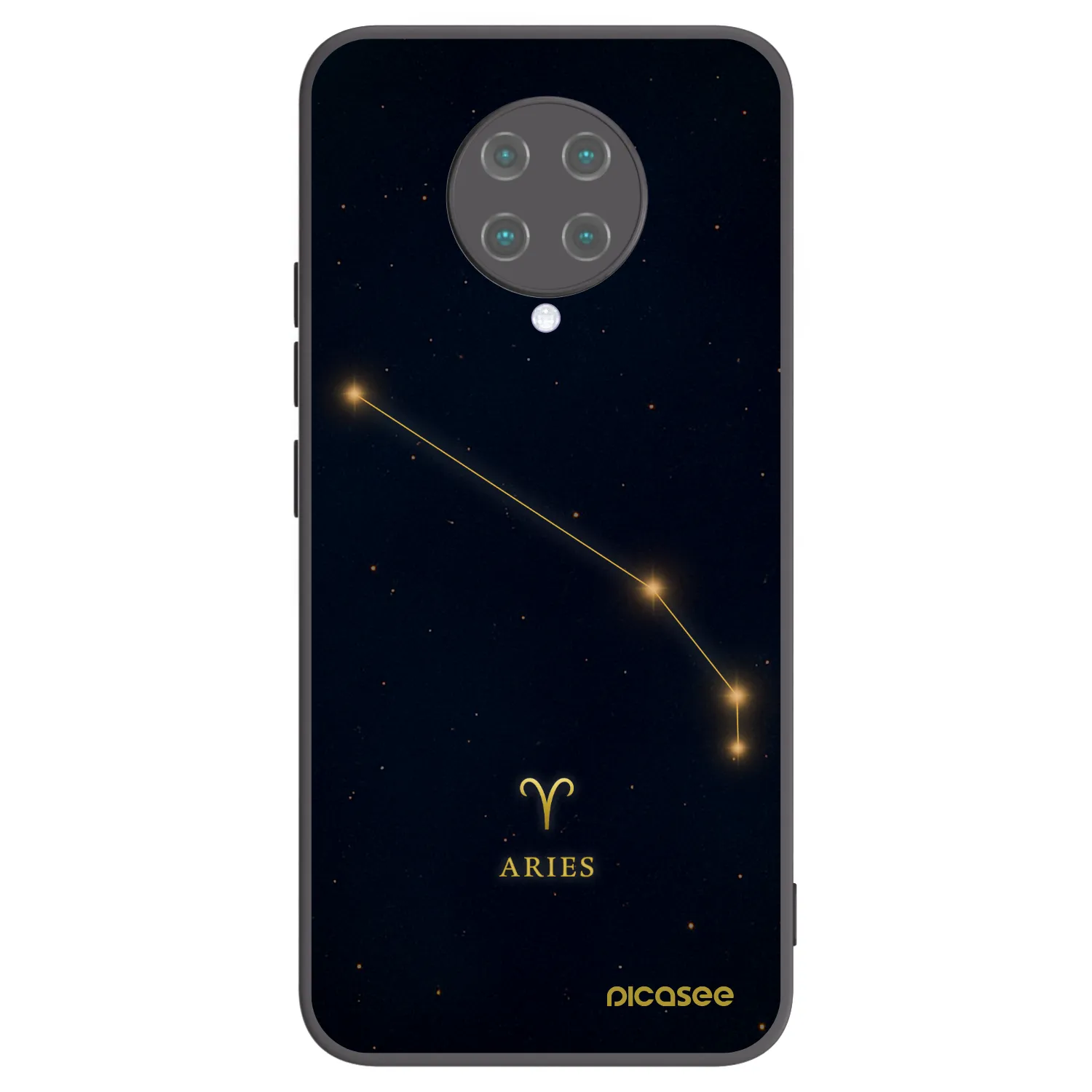 Picasee Xiaomi Poco F2 Pro Hülle - Schwarzes Silikon - ARIES