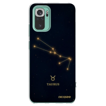 Picasee Xiaomi Redmi Note 10 Pro Hülle - Transparentes Silikon - TAURUS