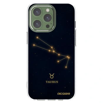 Picasee Apple iPhone 13 Pro Hülle - Transparentes Silikon - TAURUS