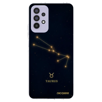Picasee Samsung Galaxy A32 4G SM-A325F Hülle - Transparentes Silikon - TAURUS