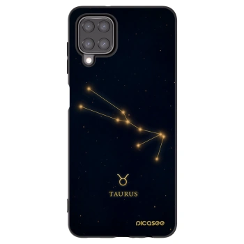 Picasee Samsung Galaxy M12 M127F Hülle - Schwarzes Silikon - TAURUS