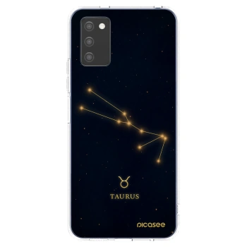 Picasee Samsung Galaxy A02s A025G Hülle - Transparentes Silikon - TAURUS