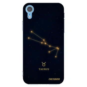 Picasee Apple iPhone XR Hülle - Transparentes Silikon - TAURUS