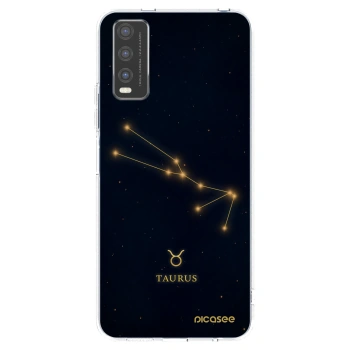Picasee Vivo Y20s Hülle - Transparentes Silikon - TAURUS