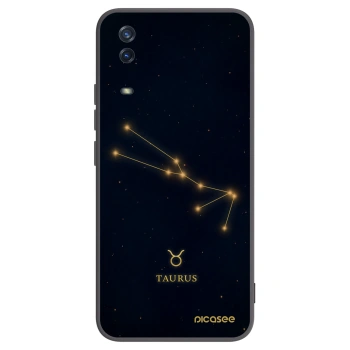 Picasee Vivo Y11s Hülle - Schwarzes Silikon - TAURUS