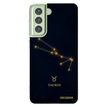 Picasee Samsung Galaxy S21 FE 5G Hülle - Transparentes Silikon - TAURUS