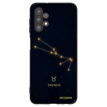 Picasee Samsung Galaxy A13 4G A135 Hülle - Schwarzes Silikon - TAURUS