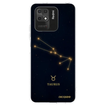 Picasee Xiaomi Redmi 10C Hülle - Transparentes Silikon - TAURUS