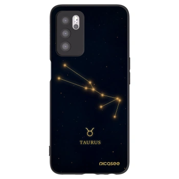 Picasee OPPO A16s Hülle - Schwarzes Silikon - TAURUS