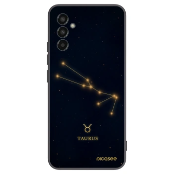 Picasee Samsung Galaxy M13 M135F Hülle - Schwarzes Silikon - TAURUS