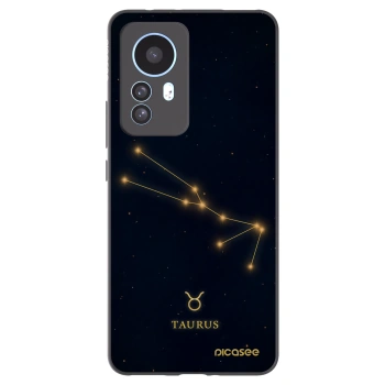 Picasee Xiaomi 12T Hülle - Schwarzes Silikon - TAURUS