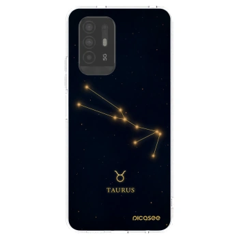 Picasee OPPO A94 5G Hülle - Transparentes Silikon - TAURUS