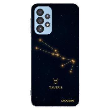 Picasee Samsung Galaxy A23 A235F 4G Hülle - Transparentes Silikon - TAURUS