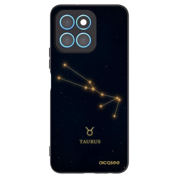 Picasee Honor X8 5G Hülle - Schwarzes Silikon - TAURUS