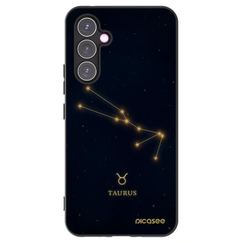 Picasee Samsung Galaxy A54 5G A546B Hülle - Schwarzes Silikon - TAURUS