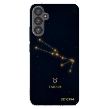 Picasee Samsung Galaxy A34 5G A346B Hülle - Transparentes Silikon - TAURUS