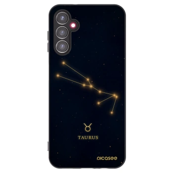 Picasee Samsung Galaxy A14 4G A145R Hülle - Schwarzes Silikon - TAURUS