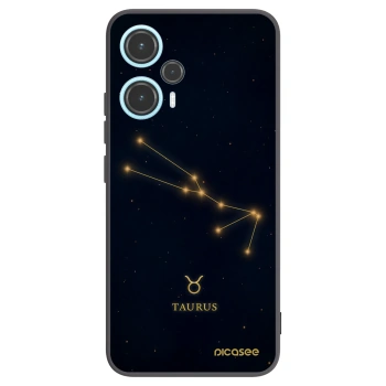 Picasee Xiaomi Poco F5 Hülle - Schwarzes Silikon - TAURUS