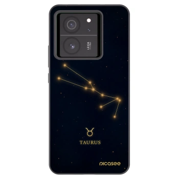 Picasee Xiaomi 13T Hülle - Schwarzes Silikon - TAURUS