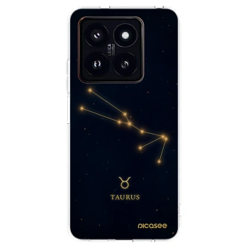 Picasee Xiaomi 14 Pro Hülle - Transparentes Silikon - TAURUS