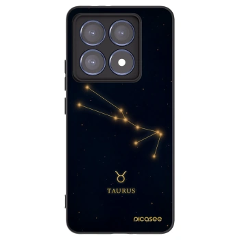 Picasee Xiaomi 14T Pro Hülle - Schwarzes Silikon - TAURUS