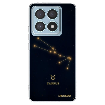 Picasee Xiaomi 14T Pro Hülle - Transparentes Silikon - TAURUS