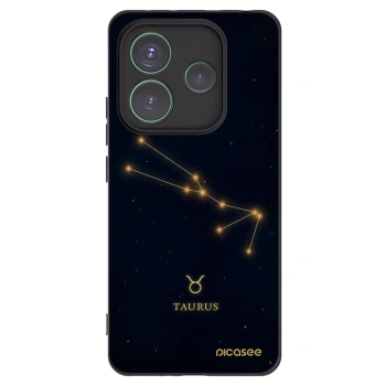 Picasee Xiaomi Redmi Note 14 5G Hülle - Schwarzes Silikon - TAURUS