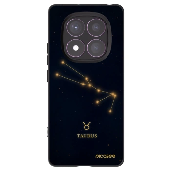 Picasee Xiaomi Redmi Note 14 Pro 4G Hülle - Schwarzes Silikon - TAURUS