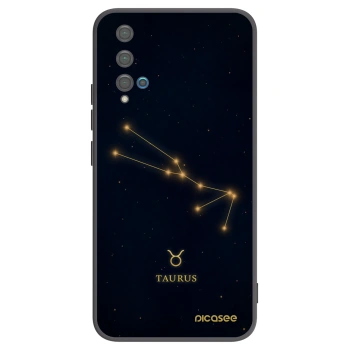 Picasee Huawei Nova 5T Hülle - Schwarzes Silikon - TAURUS