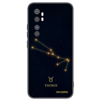 Picasee Xiaomi Mi Note 10 Lite Hülle - Schwarzes Silikon - TAURUS