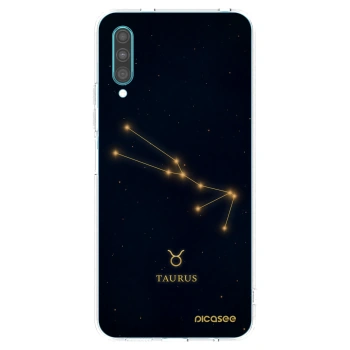 Picasee Samsung Galaxy A30s A307F Hülle - Transparentes Silikon - TAURUS