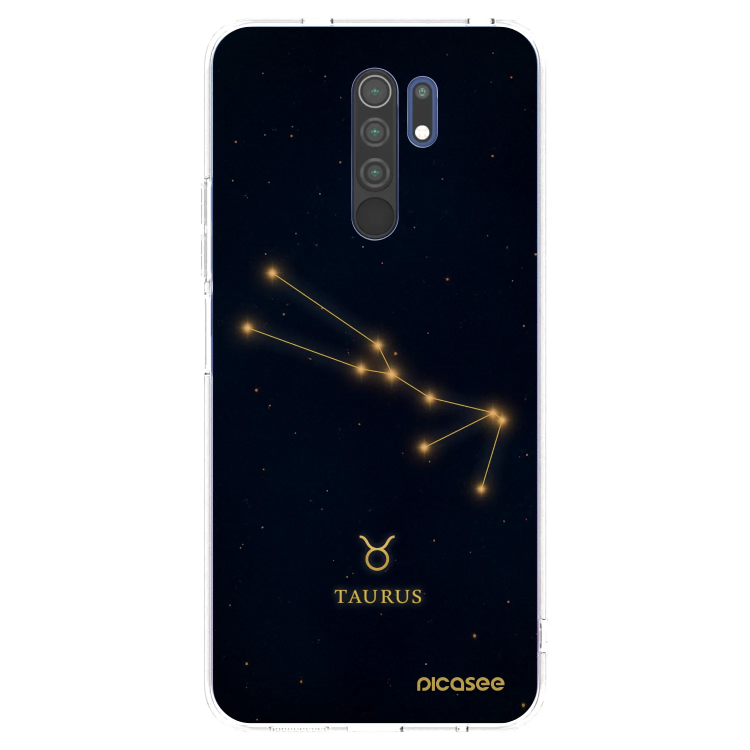 Picasee Xiaomi Redmi 9 Hülle - Transparentes Silikon - TAURUS