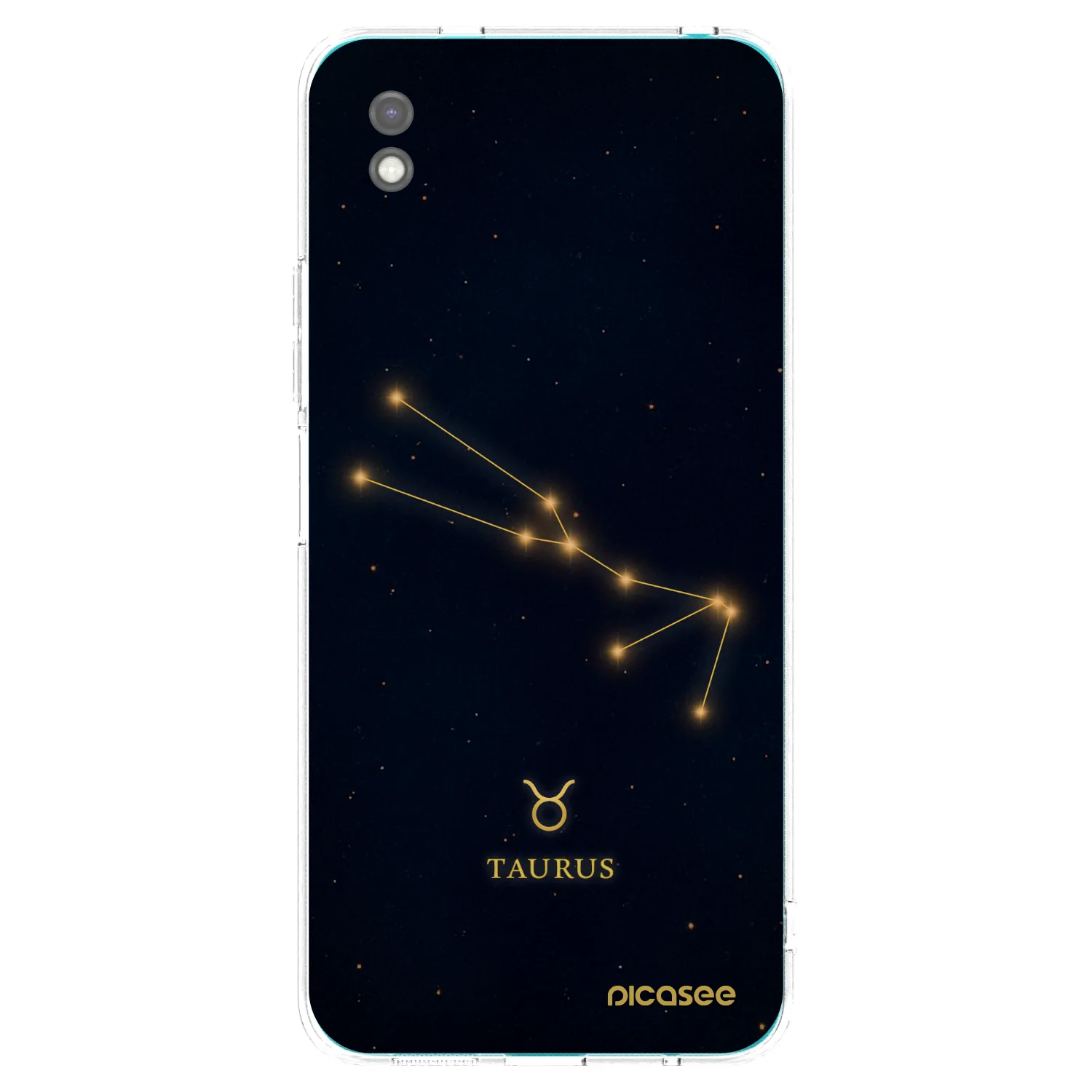 Picasee Xiaomi Redmi 9A Hülle - Schwarzes Silikon - TAURUS