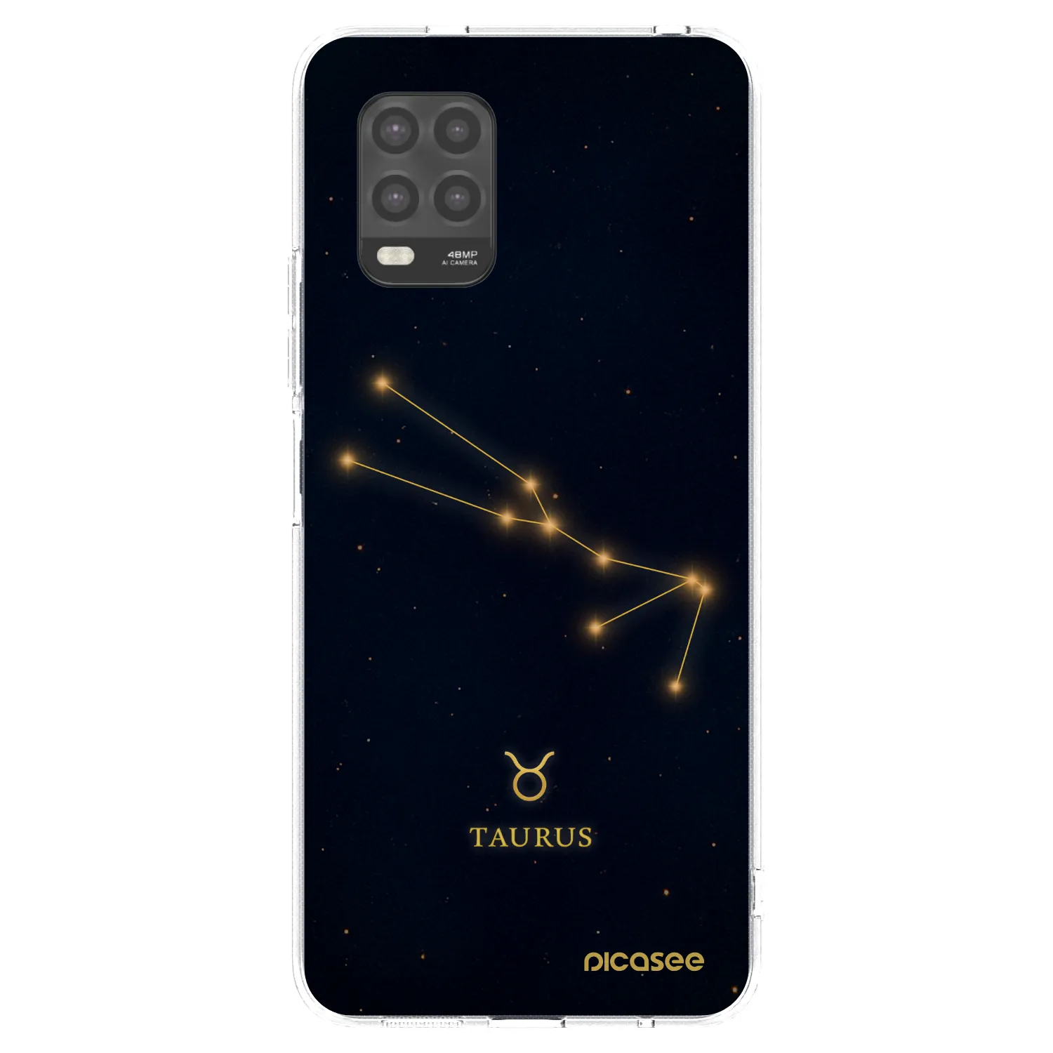 Picasee Xiaomi Mi 10 Lite Hülle - Transparentes Silikon - TAURUS