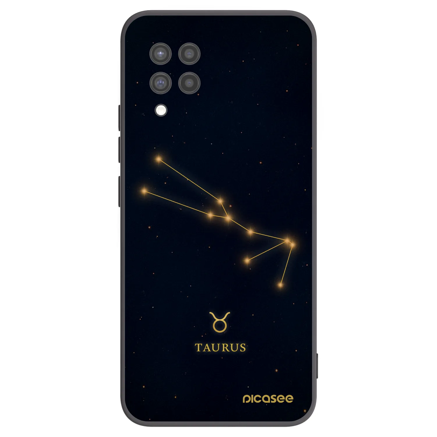 Picasee Samsung Galaxy A42 A426B Hülle - Schwarzes Silikon - TAURUS