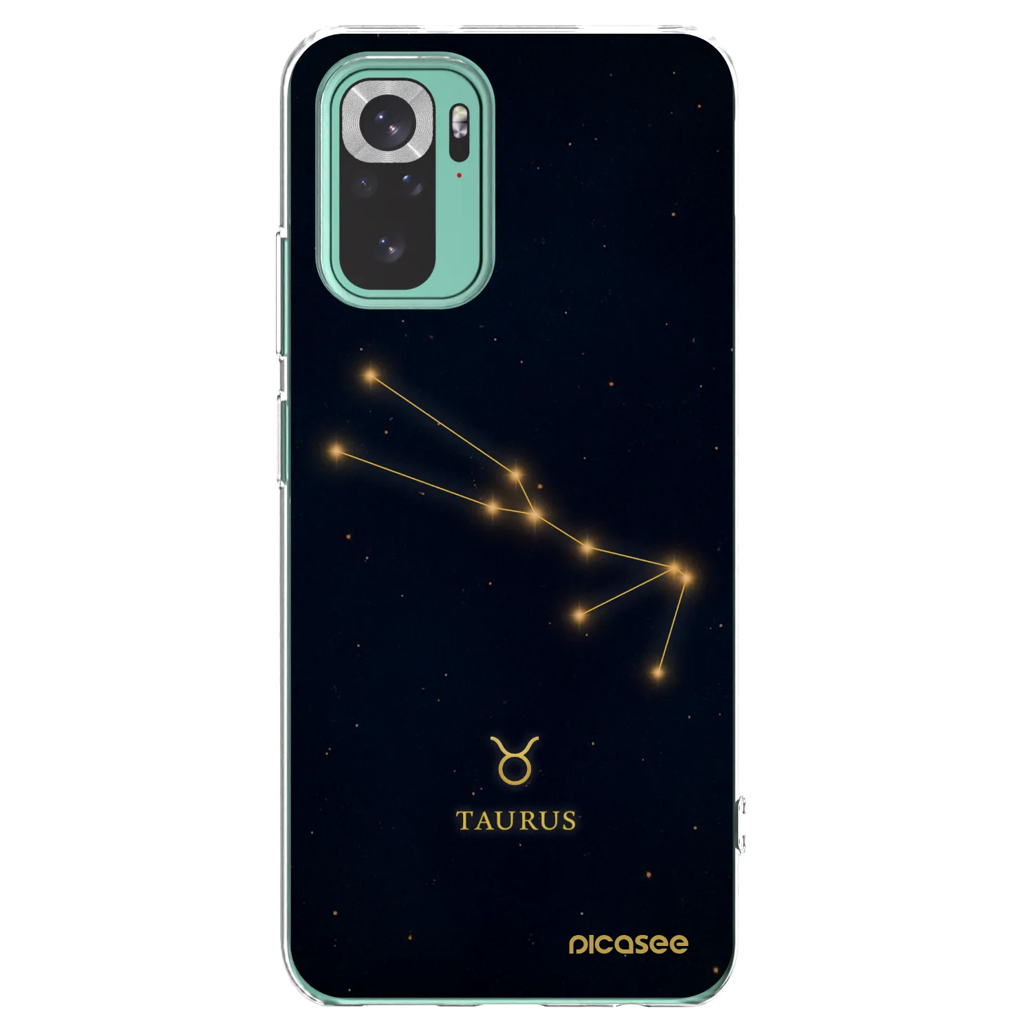 Picasee Xiaomi Redmi Note 10 Pro Hülle - Transparentes Silikon - TAURUS