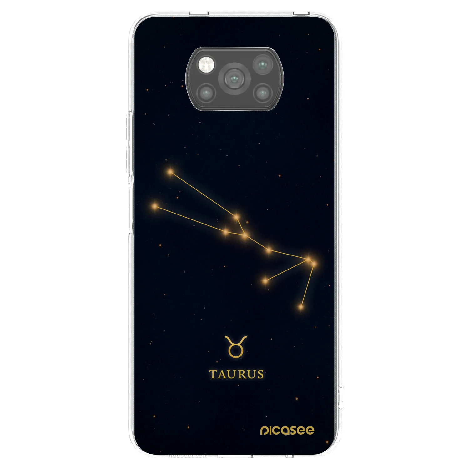Picasee Xiaomi Poco X3 Pro Hülle - Schwarzes Silikon - TAURUS