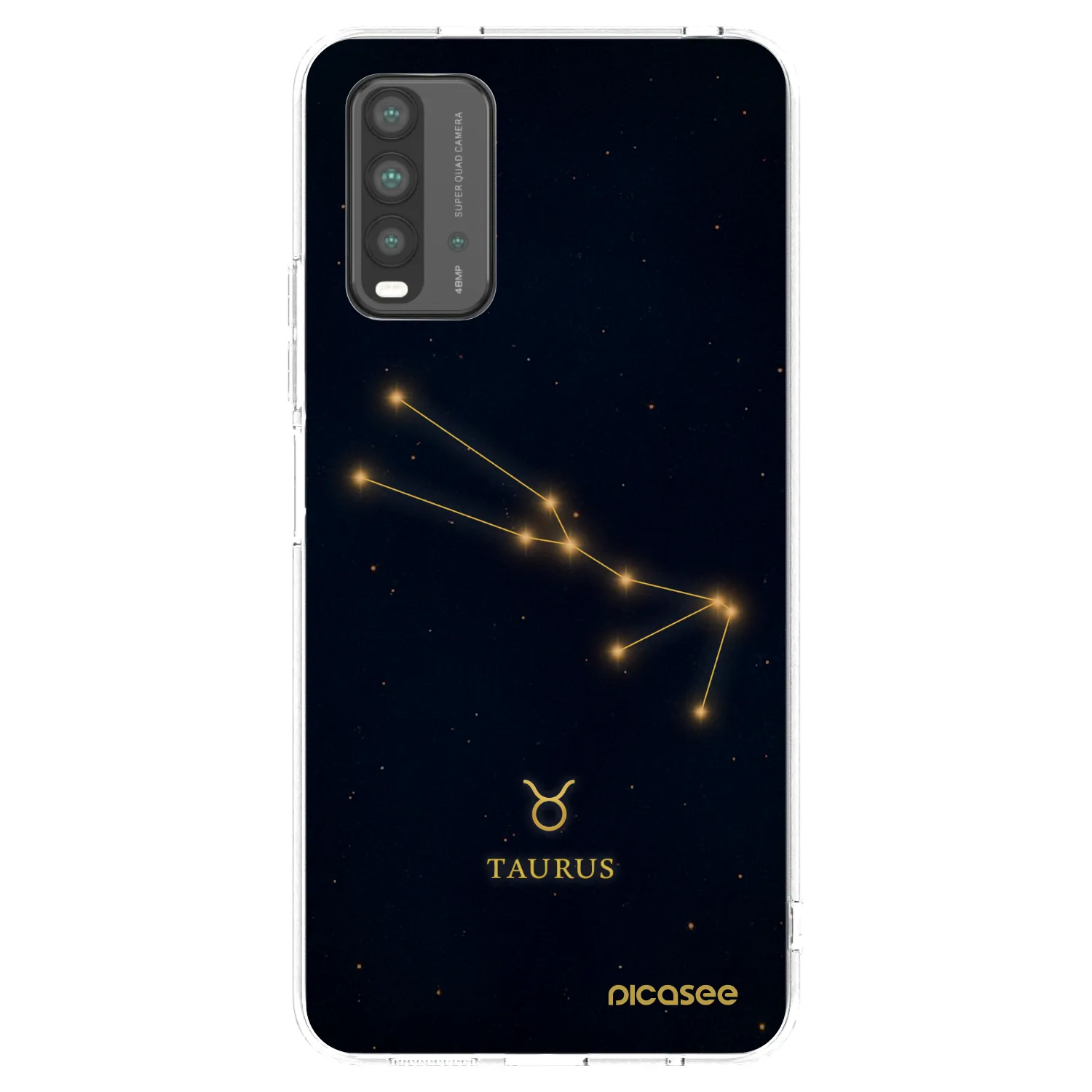 Picasee Xiaomi Redmi 9T Hülle - Schwarzes Silikon - TAURUS