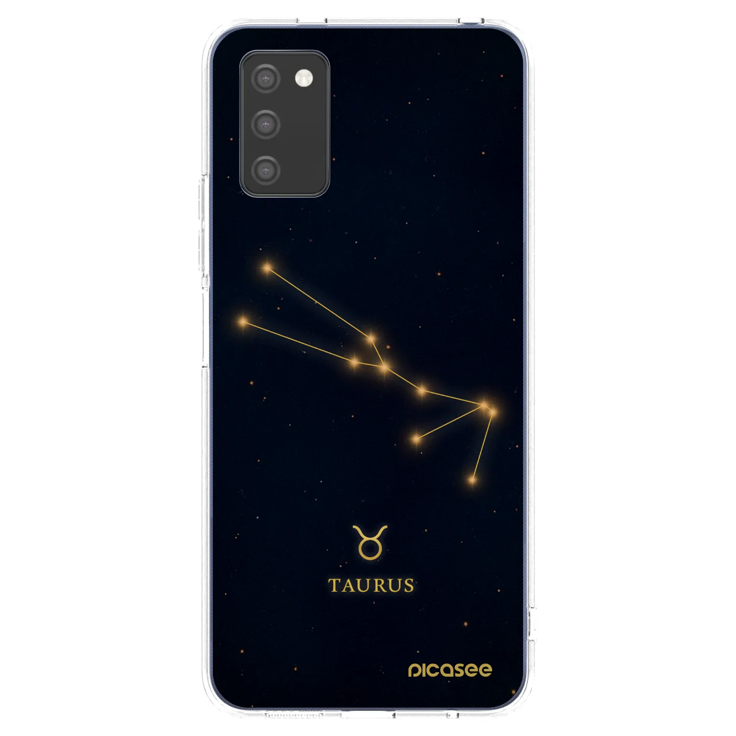 Picasee Samsung Galaxy A02s A025G Hülle - Transparentes Silikon - TAURUS