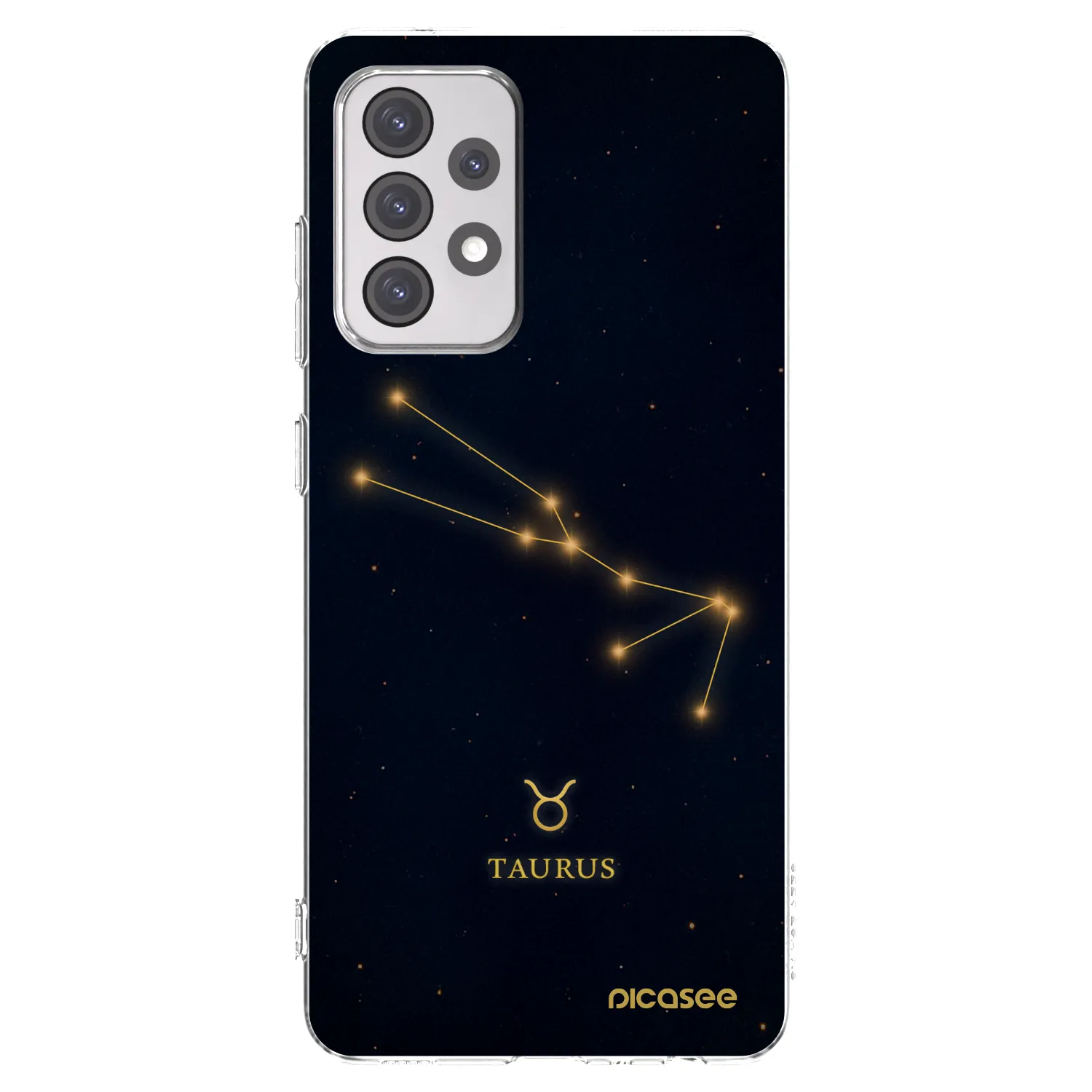 Picasee Samsung Galaxy A52s 5G A528B Hülle - Transparentes Silikon - TAURUS