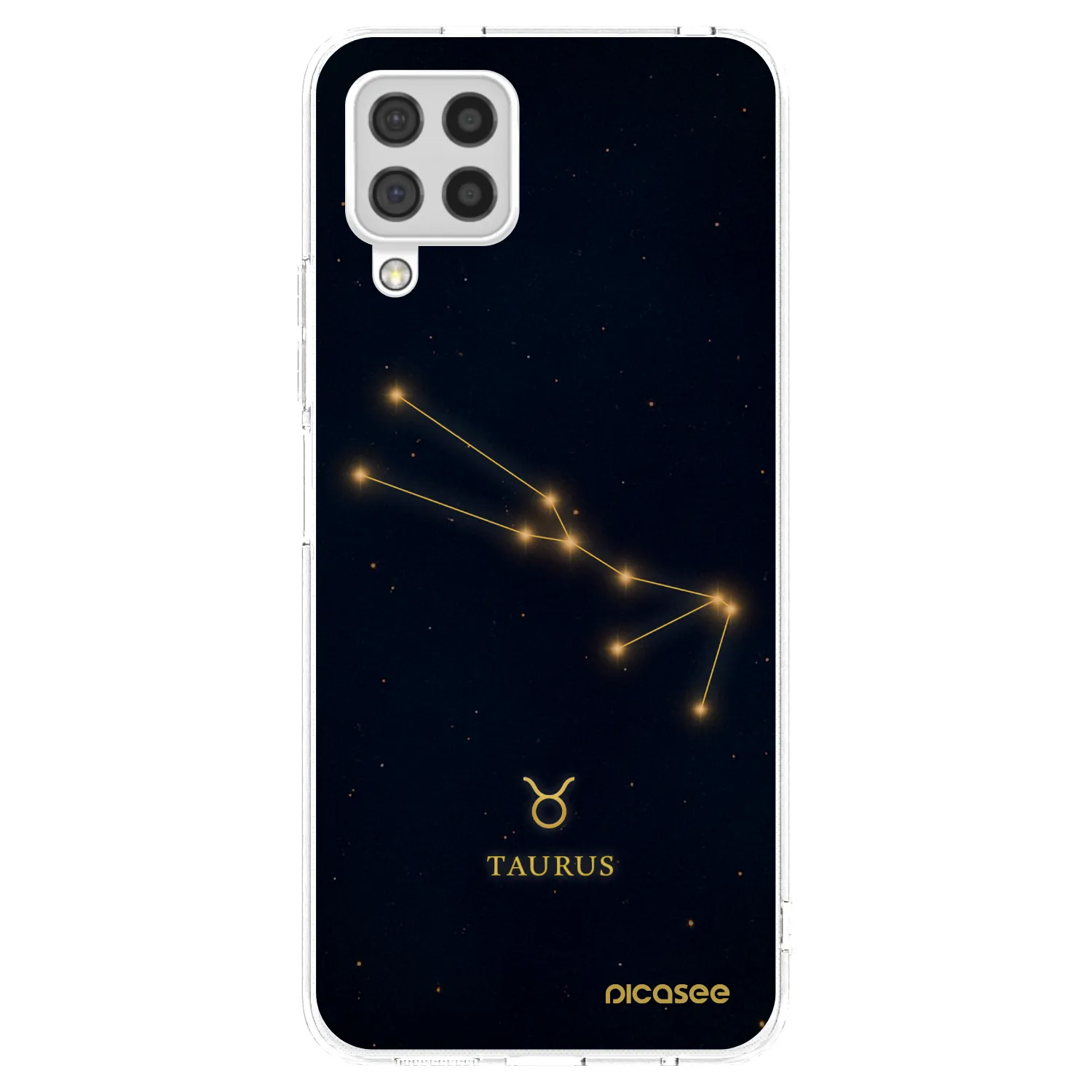 Picasee Samsung Galaxy A22 A225F 4G Hülle - Transparentes Silikon - TAURUS