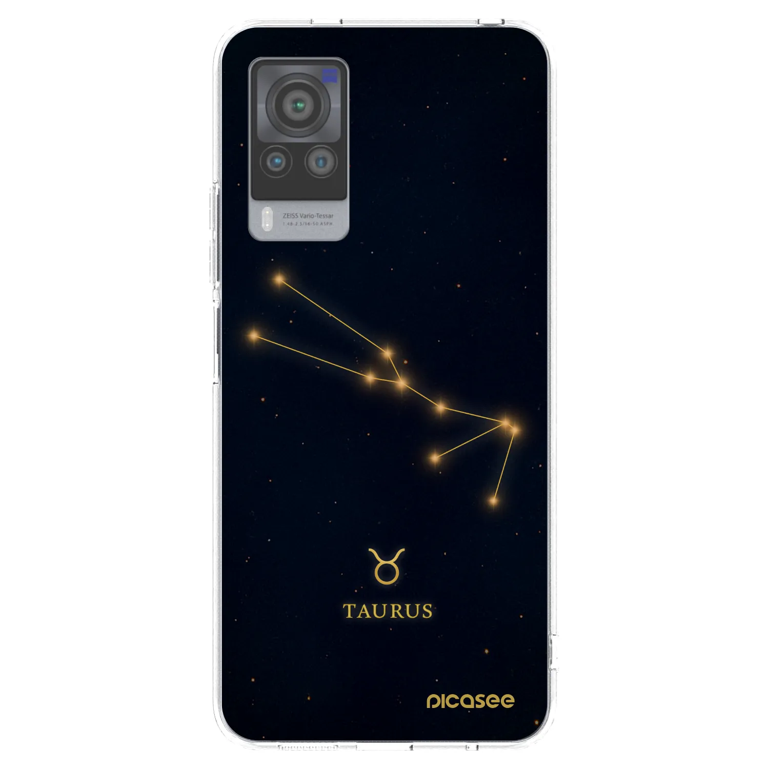 Picasee Vivo X60 Pro 5G Hülle - Transparentes Silikon - TAURUS