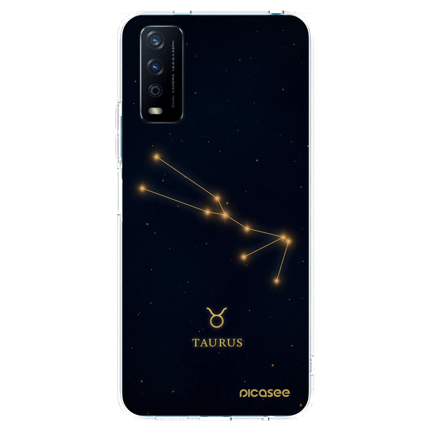 Picasee Vivo Y11s Hülle - Transparentes Silikon - TAURUS