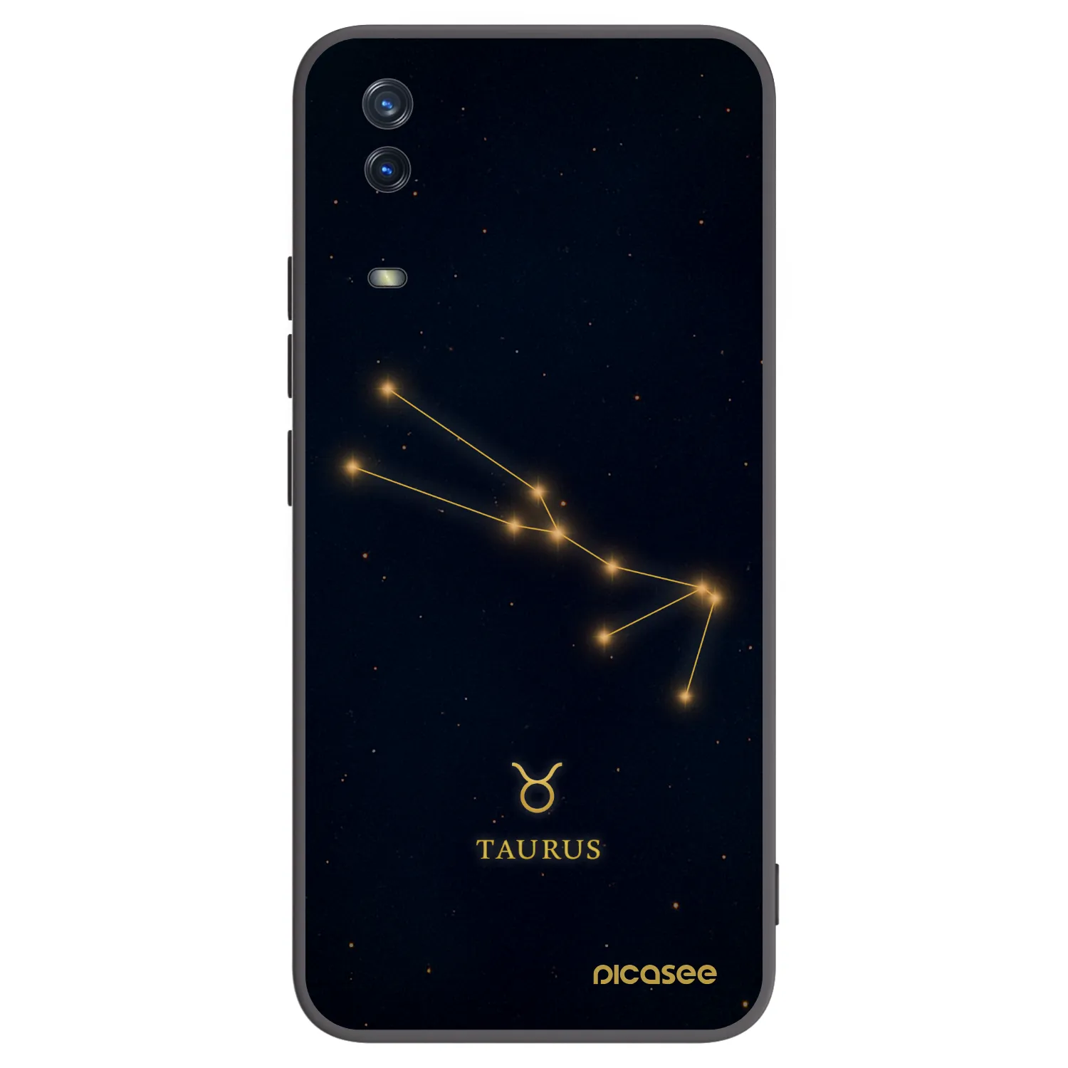 Picasee Vivo Y11s Hülle - Schwarzes Silikon - TAURUS