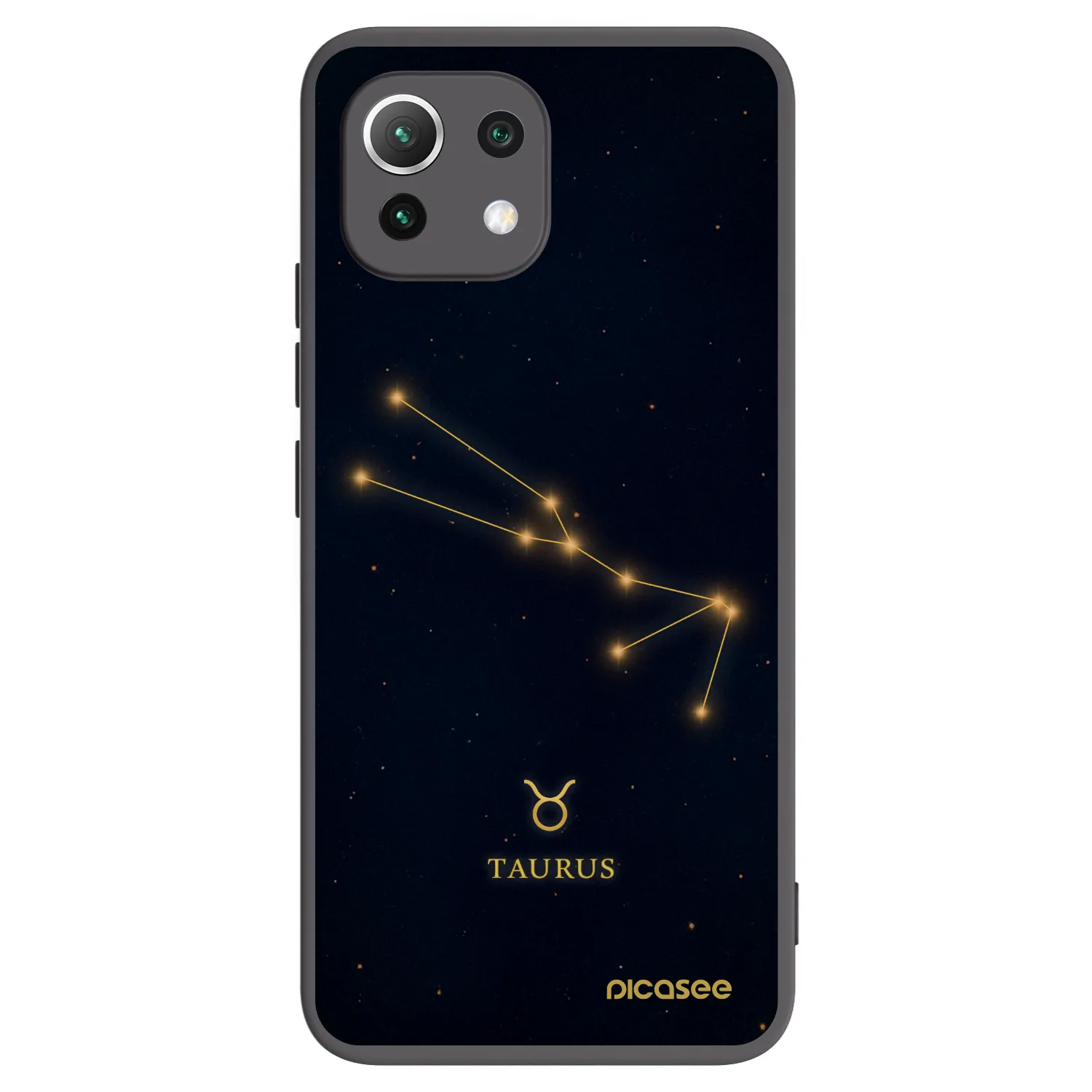 Picasee Xiaomi 11 Lite 5G NE Hülle - Schwarzes Silikon - TAURUS