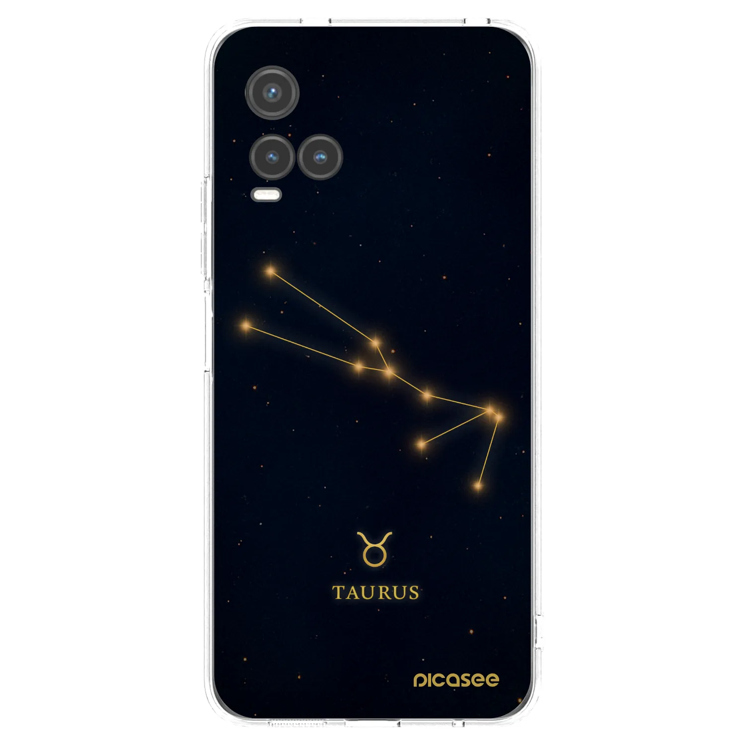 Picasee Vivo Y33s Hülle - Transparentes Silikon - TAURUS